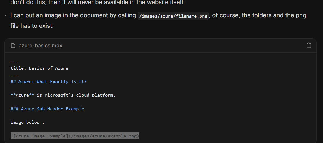Azure Image Example